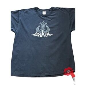 Vintage RARE Ankla Band Tee XL Black GRAIL Tshirt Shirt Heavy Metal Rock Y2K